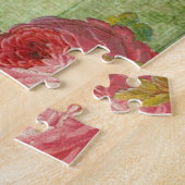  Groene Wooden Floral Romantic Love Letter Legpuzzel (Zijkant)