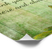  Groene Wooden Floral Romantic Love Letter Perfect Poster (Hoek)