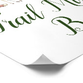 Groene Woodland Table Sign - Trail Mix Bar 8x10 Poster (Hoek)