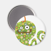 Groene wormmagneet magneet (Voorkant / Achterkant)