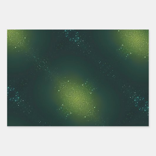 Groene wrap met Sprinkles Inpakpapier Vel (Voorkant 2)