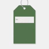 Groene Wreate Monogram Gift Labels Cadeaulabel (Achterkant)