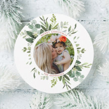 Groene Wreater Custom Text Photo Circle