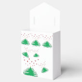 Groene X-mas Boom Harten Liefde Tent Bedankdoosjes (Geopend)