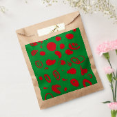 Groene X-mas Favor Tassen Bedankzakje (Gezegeld)
