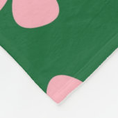 Groene Y2K Vibrant Wildflower Bold Retro Spring Fleece Deken (Hoek)