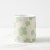 Groene Y2K Wildflower Bold Retro Spring Kitchen Koffiemok (Center)