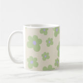 Groene Y2K Wildflower Bold Retro Spring Kitchen Koffiemok (Links)