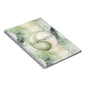 Groene Yin Yang Sereniteit Notitieboek (Rechterzijde)