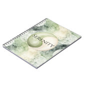 Groene Yin Yang Sereniteit Notitieboek (Linkerzijde)