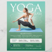 Groene Yoga Instructeur Studio Classes Flyer (Voorkant)
