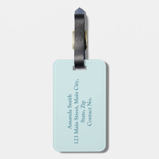 Groene Yoga Katten Bagagelabel (Achterkant verticaal)