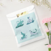 Groene Yoga Katten Bedankzakje (Gezegeld)