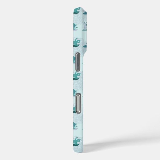 Groene Yoga Katten Case-Mate iPhone Case (Achterkant / Rechts)