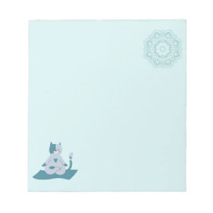 Groene Yoga Katten Notitieblok