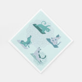 Groene Yoga Katten Servet (Hoek)