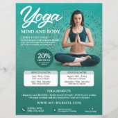 Groene Yoga Klasse Flyer (Voorkant)