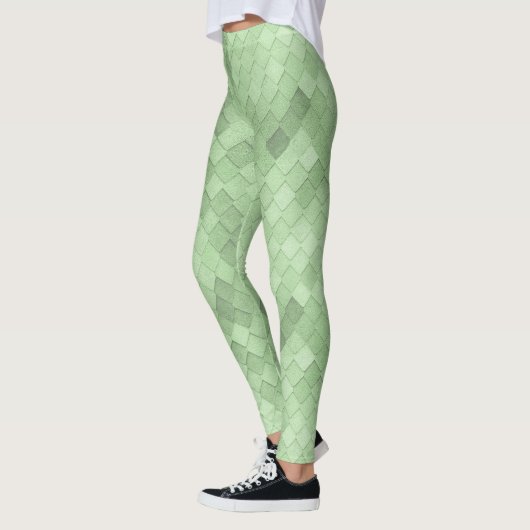 Groene zachte kleurrijke Leggings (Links)