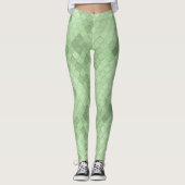 Groene zachte kleurrijke Leggings (Voorkant)