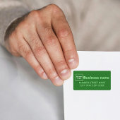 Groene Zakelijk Adreslabel Etiket
