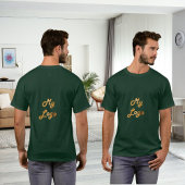 Groene zakelijke logo t-shirt