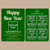 Groene Zakelijke Merk op Nieuwjaarskaart van Folie Folie Feestdagenkaart