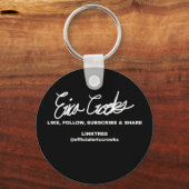 Groene zakelijke uitvoerende pop sleutelhanger (Achterkant)