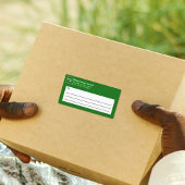 Groene Zakelijke Verzendlabel