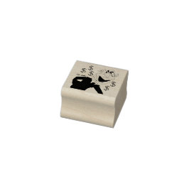 Groene zakenexecutive pop rubberstempel
