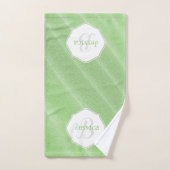 Groene zand rimpels - Aangepaste set handdoeken (Handdoek)