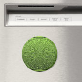 Groene Zatinebloem..... Magneet (Insitu (Vaatwasser))