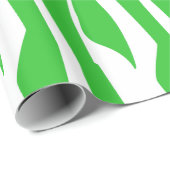Groene Zebra Afdrukken Cadeaupapier (Rol Hoek)