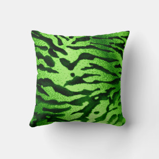 Groene Zebra Afdrukken Kussen