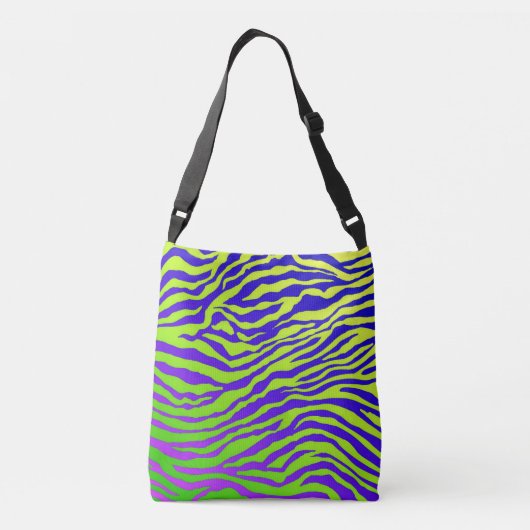 Groene Zebra Crossbody Tas (Achterkant)