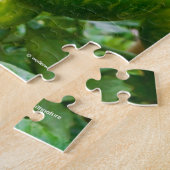 Groene Zebra Heirloom Tomaten op wijn Legpuzzel (Zijkant)