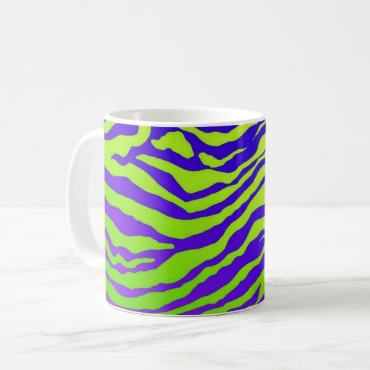 Groene Zebra Koffiemok (Voorkant links)
