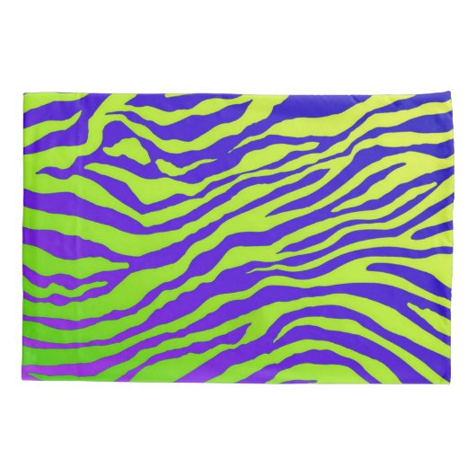 Groene Zebra Kussensloop (Achterkant-Links)