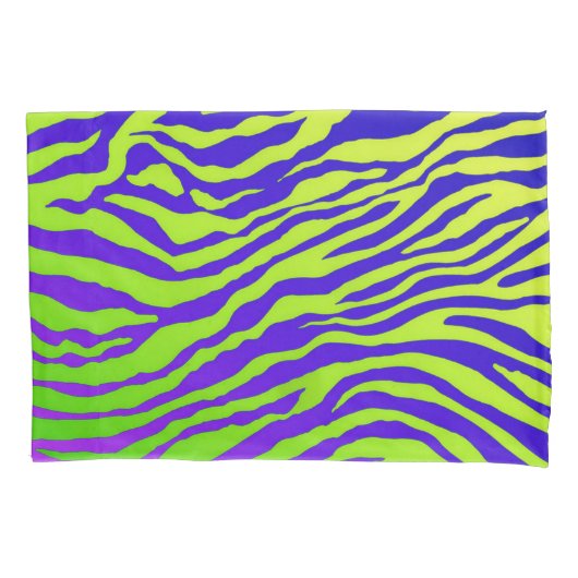 Groene Zebra Kussensloop (Voorkant-Links)