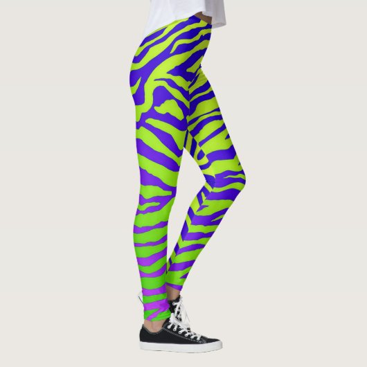 Groene Zebra Leggings (Rechts)