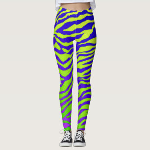 Groene Zebra Leggings