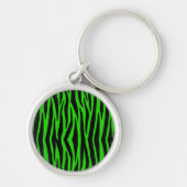 Groene Zebra Sleutelhanger (Voorkant)