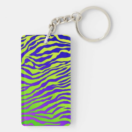 Groene Zebra Sleutelhanger (achterkant)