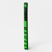 Groene zebra strepen aanpasbare iphone 5 hoesje (Achterkant/links)