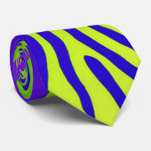 Groene Zebra Stropdas (Opgerold)