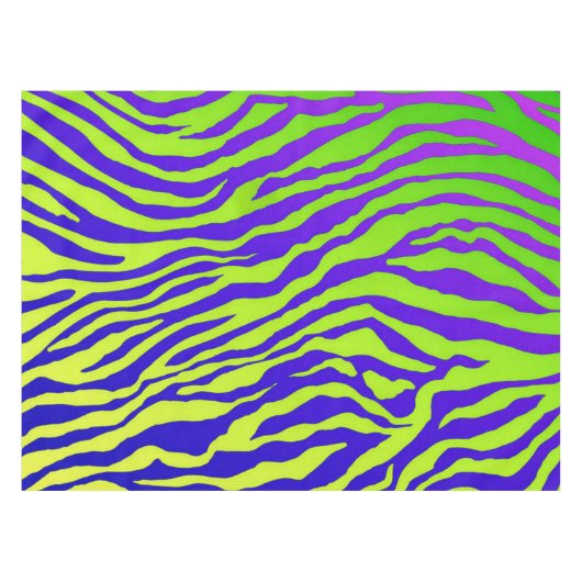 Groene Zebra Tafelkleed (Voorkant (Horizontaal))