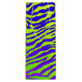 Groene Zebra Wijn Cadeautas (Achterkant)