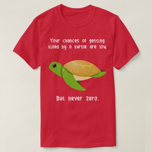Groene Zee nooit nul T-shirt (Design voorkant)