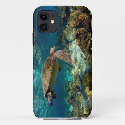 Groene zee onderwater Galapagos Case-Mate iPhone Case (Achterkant)