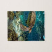 Groene zee onderwater Galapagos Legpuzzel (Horizontaal)