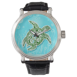 Groene Zee onderwater Horloge